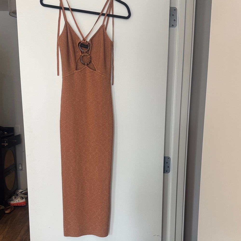 House of Harlow 1960 Rust Midi Dress